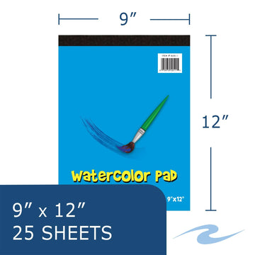 Roaring Spring Kid's Art Variety Pack, One Each - Doodle Pad, Drawing Pad, Sketch Book & Watercolor Pad, 4 Art Pads