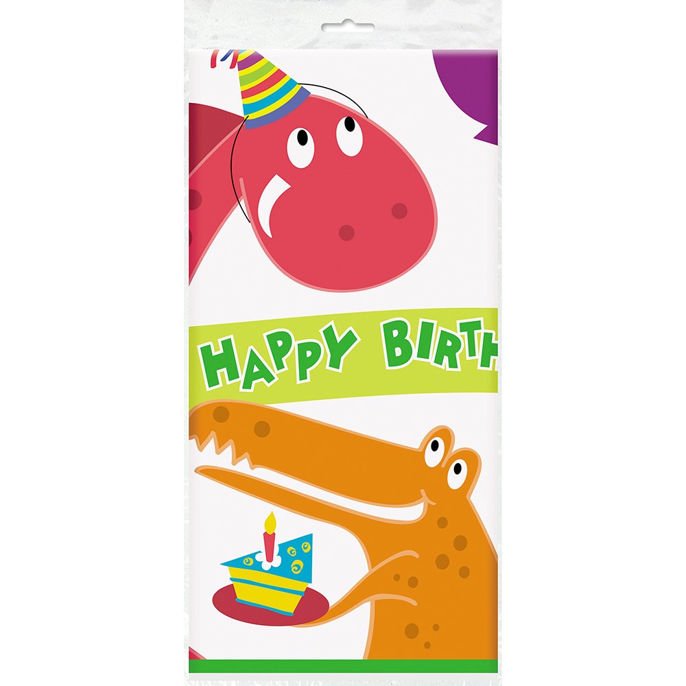 Dinosaur Plastic Tablecloth, 84" x 54"