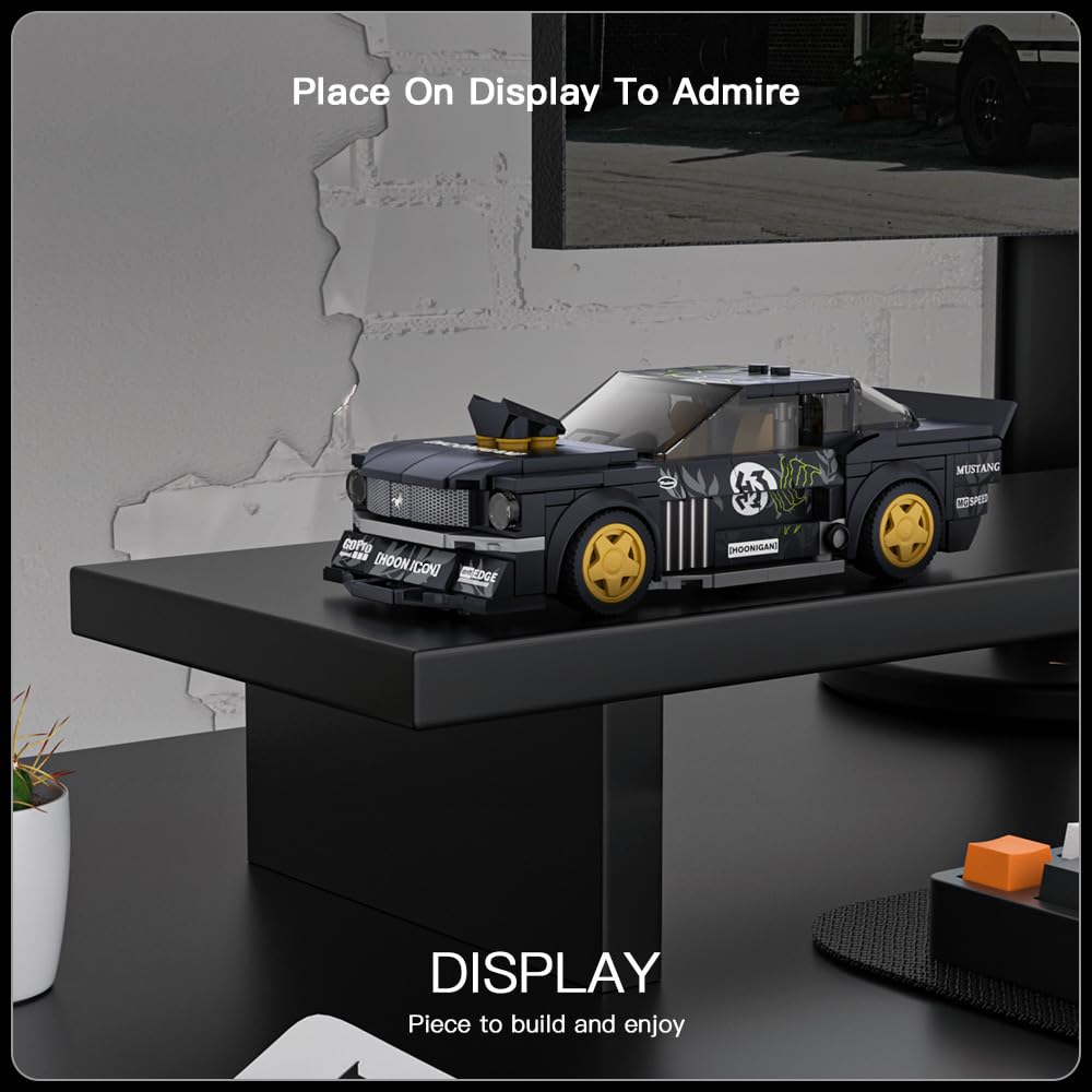 Mould King Super Car Building Blocks Kit with Display Case for Age 8+