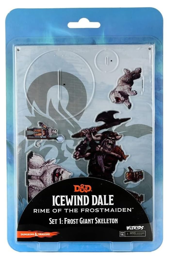 WizKids D&D Idols of The Realms: Icewind Dale Rime of The Frostmaiden - Frost Giant Skeleton - 2D Set