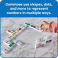 hand2mind Numberblocks Dominoes Set, Dominos for Kids, Domino & Tile Games, Toddler Matching Game, Counting Toys, Montessori Math Materials