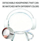 3D Printed Headphones Accessories for 17cm Doll(No Dolls)?for Dolls 3.94-6.69inch(10-17cm) in Size?Suitable for Daily Display, Great As a Gift(White