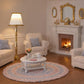 Miniature Dollhouse Floor Lamp, LED Battery-Operated Light, Functional Dollhouse Furniture Accessory
