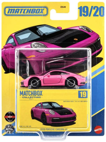 Matchbox Collectors Series 2020 Porsche Carerra 4S [Pink] 19/20, 1:64 Scale Diecast Toy Vehicle