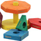 Maple Landmark Shape Stacker in Rainbow Colors - Made in USA
