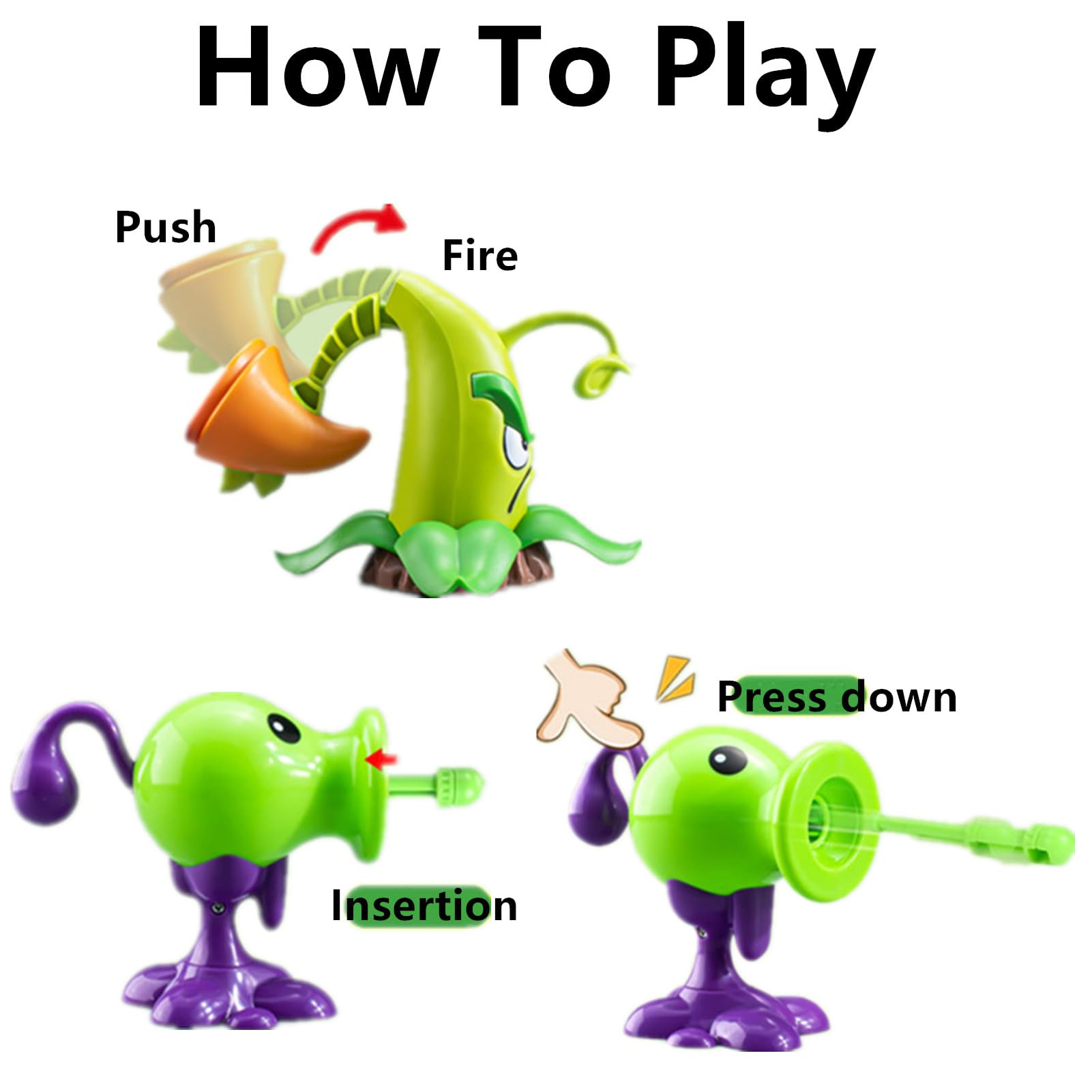 JHESAO 10PCS PVZ Toys Set Action Figures PVC Toy New, Zombies Plant Toy Great Gifts for Kids and Fans, Birthday and Party New