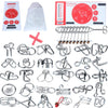 32 Brain Teasers Metal Wire IQ Puzzles,for Adult Children and Student Expanding Mind, Disentanglement Puzzle Unlock Interlock Toys Stocking Stuffers