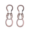 2Pcs Puzzle Ring Brain Teaser Puzzles - Metal Horseshoe Cast Puzzle Game Unlock Interlock Puzzles Box Mind IQ Logic Test Disentanglement Games