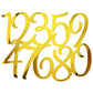 Acrylic Cake Numbers Topper, 0-9 Numbers Happy Birthday Cake Topper Gold Acrylic Wedding Party Cupcake Toppers for Birthday Party Wedding Anniversary