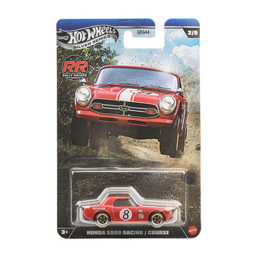 Hot Wheels Silver Series Rally Racers Honda S800 Racing [Red] 2/5, 1:64 Scale Diecast Toy Vehcile