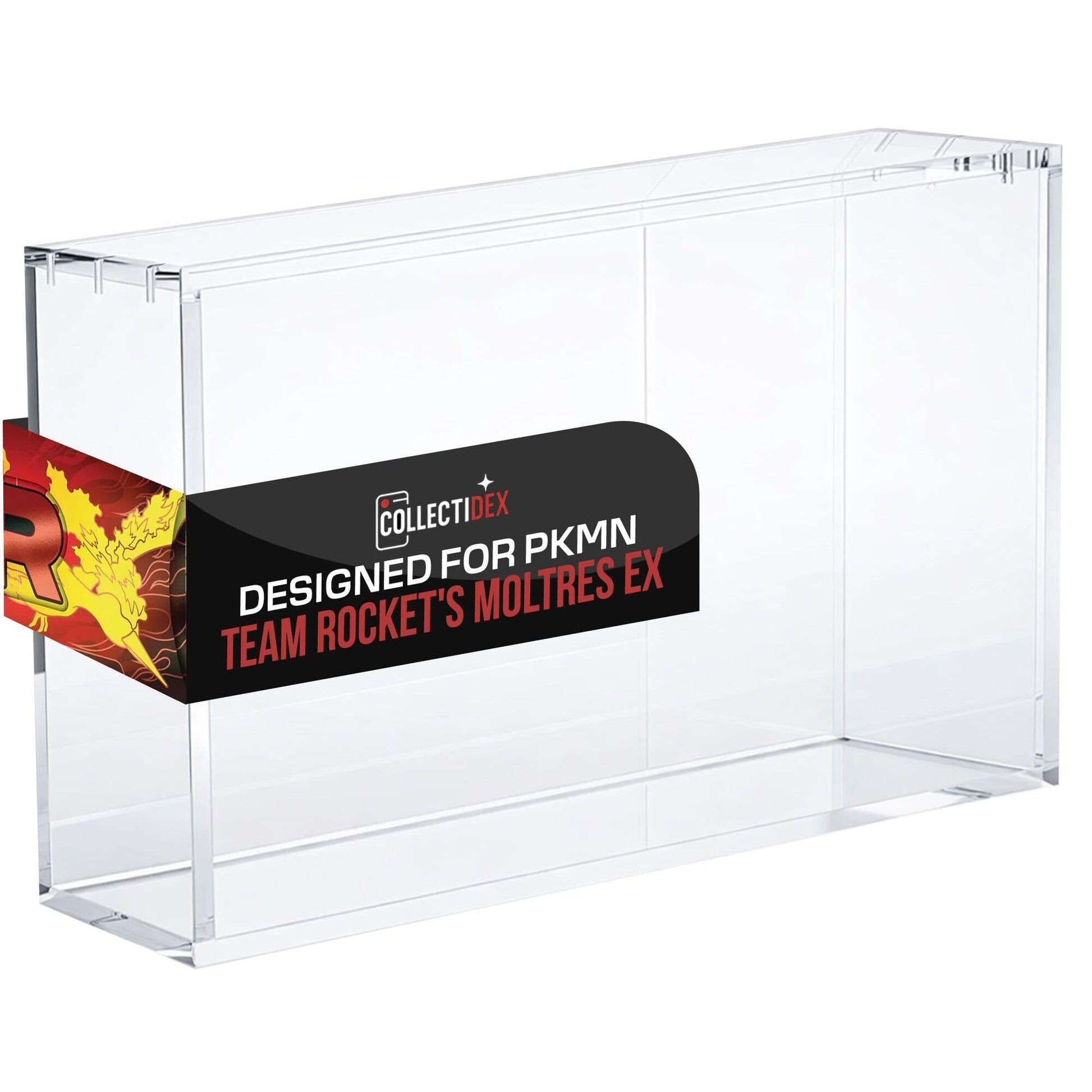 Collectidex Acrylic Display Case for Team Rocket's Moltres ex Ultra-Premium Collection UPC with Magnetic Lid 8 + 5mm Acrylic with 5x3mm Magnets