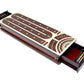House of Cribbage - Continuous Cribbage Board/Box Inlaid in Maple/Rosewood : 4 Track - Side Drawers with Score Marking Fields for Skunks, Corners