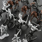 HUIANER Army Knight Figures 28PCS Medieval Knight Military Figures Medieval Soldiers Warrior Horse Model Soldier