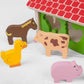 Bigjigs Toys, Shape Sorter, Wooden Farm Toys for 2 Year Olds, Childs Farm Toy