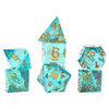 Sirius Dice SDZ001408 Sharp-Edged Aqua Fairy Dice - Set of 7