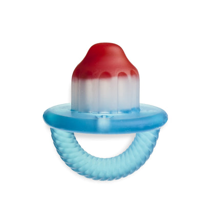 Itzy Ritzy Silicone Teensy Teether - Flexible, Soft & Hollow Baby Teething Toy with Easy-to-Hold Handle - Designed for Ages 3 Months and Up (Hero Pop)
