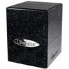 Ultra Pro - Satin Cube 100+ Card Deck Box (Glitter Black) - Protect Your Gaming Cards, Sports Cards or Collectible Cards In Stylish Glitter Deck Box