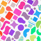 Roylco Paper Popz - 1500 Pre-Cut Patterned Paper Shapes, Assorted Colors & Designs up to 2.25", Kids Collage, Scrapbook & Mosaic Craft Supply, Made in