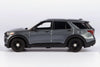 Motormax 2022 Ford Police Interceptor Utility Gray Metallic Unmarked Custom Builder's Kit Law Enforcement and Public Service Series 1/43 Diecast Model