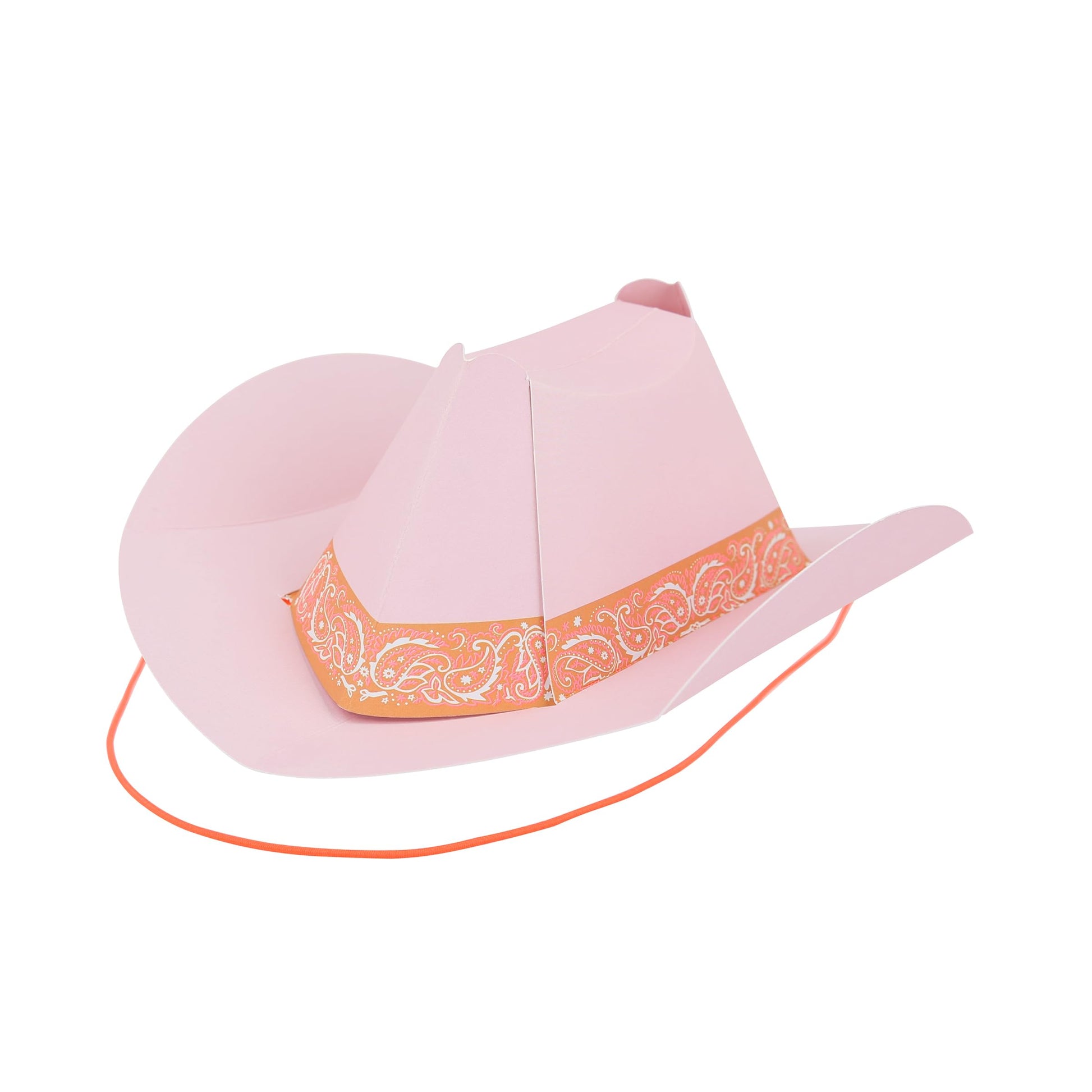 Meri Meri Mini Cowboy Party Hats (Pack of 8), Paper Birthday Party Hats, 8 Stylish Colors, Ages 3+, Cowboy Western Party Decorations, 7.25" x 2.75" x