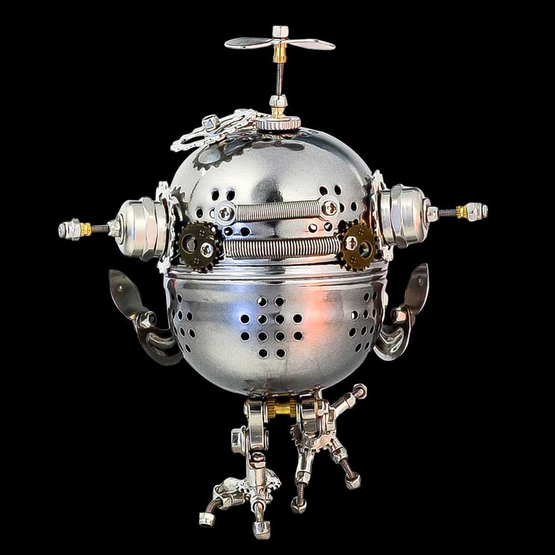 3D Metal Puzzle for Adults Mechanical Owl Egg 3D Model Kit, Steampunk Puzzle DIY Assembly, Fun and Creative for Birthday, Home Decoration,