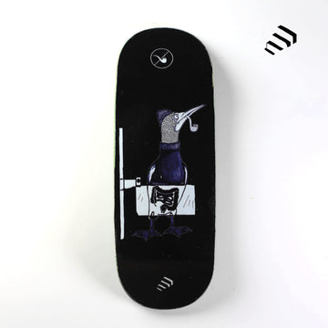 NOAHWOOD Wooden Fingerboard Complete (Noah Team 9.5S Short Nose Short Tail) Hand Mould Made(+34mm Prince Silvery Trucks)(+NW Handmade PRO Logo Wheels