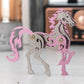 Mokrdomain Horse Zodiac 3D Metal Puzzle, Pink