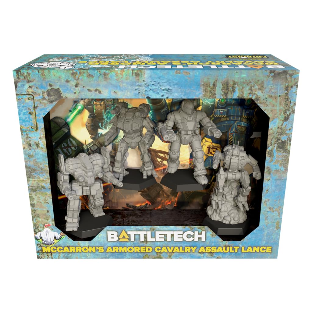 Catalyst Game Labs Battletech Miniature ForcePack - McCarron's Armored Cavalry Assault Lance - Miniatures Game