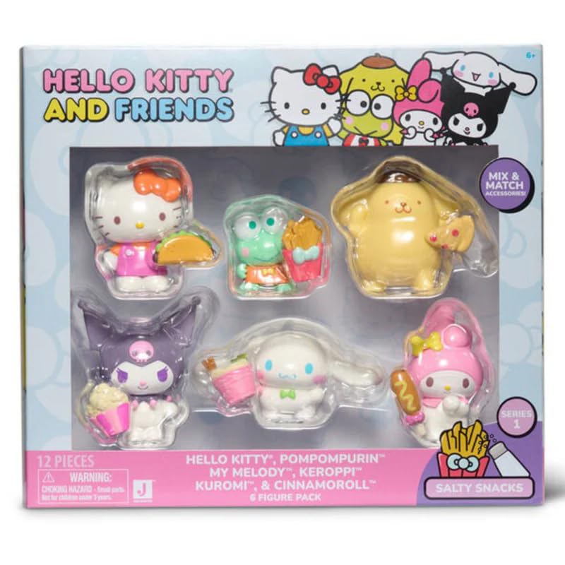 Hello Kitty & Friends: Salty Snacks - 6 Figure Pack (Series 1)
