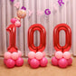 TONIFUL 40 Inch Red Number 3 Balloons Large Foil 3rd Birthday Decorations