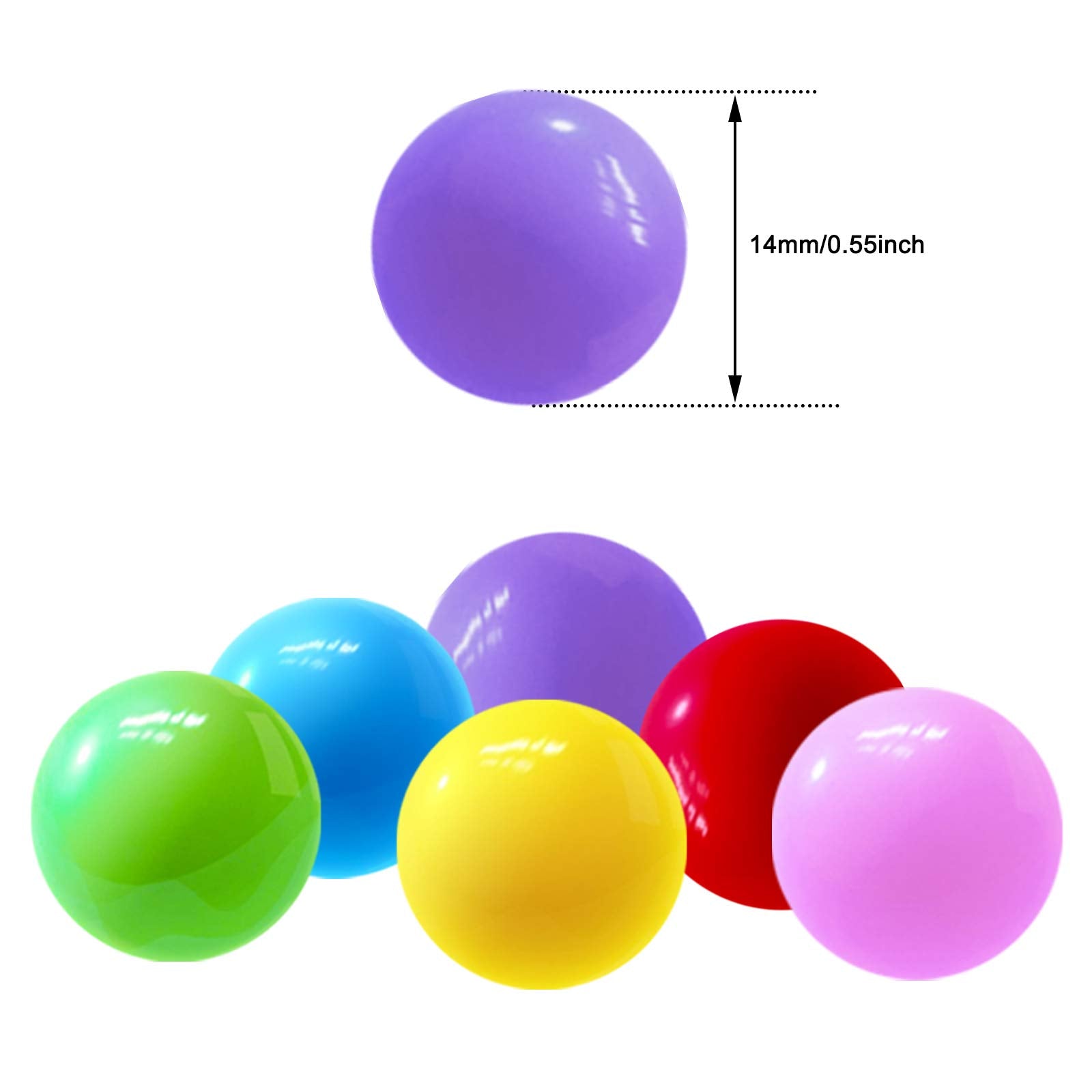 Yoeevi 90PCS Game Replacement Marbles Balls,9/16 inch(14mm) Plastic Balls for Chinese Checkers Marble Run Marbles Game Hungry Hungry Hippos(Green)