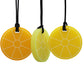 Xtra Tough Lemon Sensory Chew Necklace - Chewing Necklace Teething Necklace Teether Necklace Chew Toys for Kids, Boys or Girls - Teething Toys
