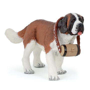 Papo - Realistic Saint Bernard Figure Toy for Kids - Ages 3+ - Dogs and Cats Collection - Educational Play Pets - Gift Idea Toy for Girls and Boys