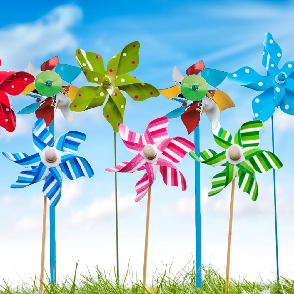Fun Express Beachball Pinwheels (3Dz) | Bouncing Ball Toy - Fun Party Favor & Prize for Kids