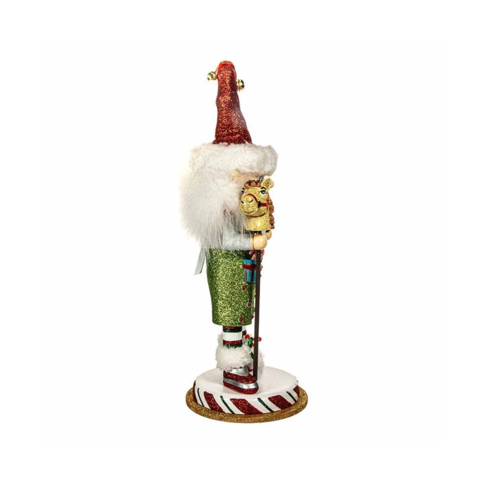 15-Inch Hollywood Elf with Hobby Horse Nutcracker