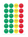 Hygloss Products Visual Behavior Stickers - Incentive Sticker for Students & Kids - Fun Traffic Light Colors - Red, Yellow & Green - 1” Sticker - 80