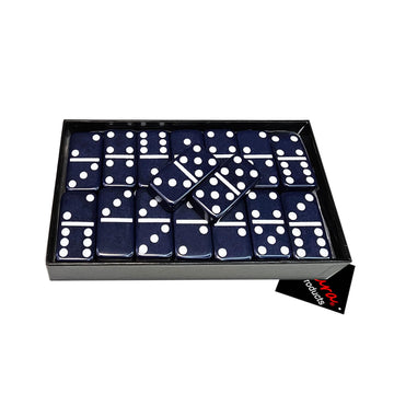Omura Games | Double 6 Standard Dominoes | Color: Midnight Blue