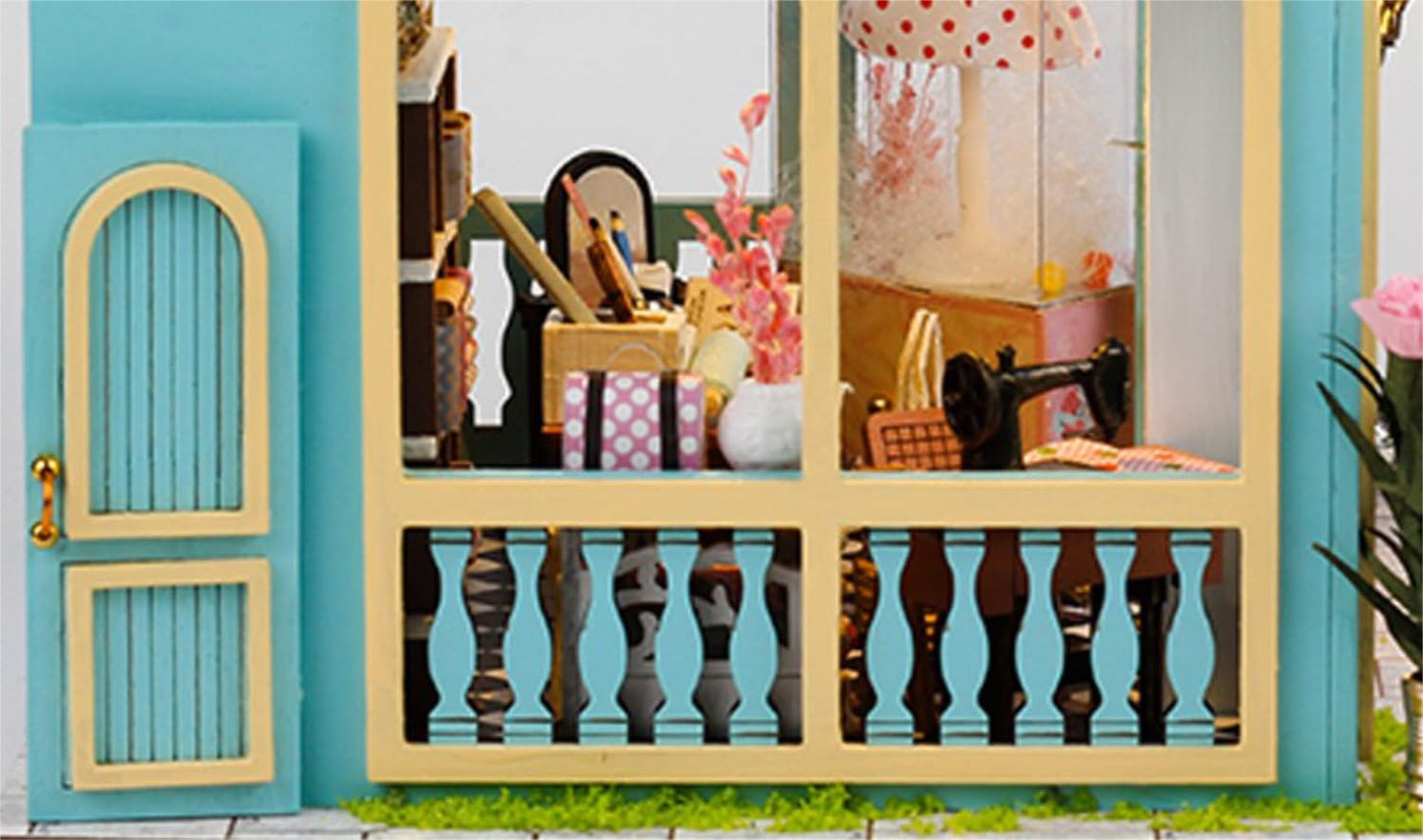 Fansetoyuma DIY Miniature Dollhouse Room Kit for Teens and Adults-Tailor Shop