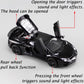 iLooboo Alloy Collectible Black Aventador Toy Car Model Pull Back Die-Cast Vehicle with Lights and Sound