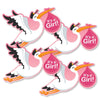 Big Dot of Happiness Girl Special Delivery - Decorations DIY Pink It's A Girl Stork Baby Shower Party Essentials - Set of 20