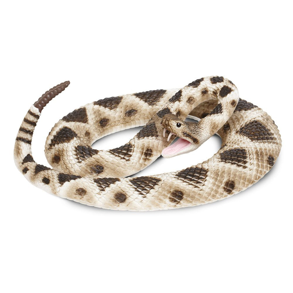Safari Ltd. Eastern Diamondback Rattlesnake Figurine - Realistic 40" Model Figure - Educational Toy for Boys, Girls, and Kids Ages 18M+