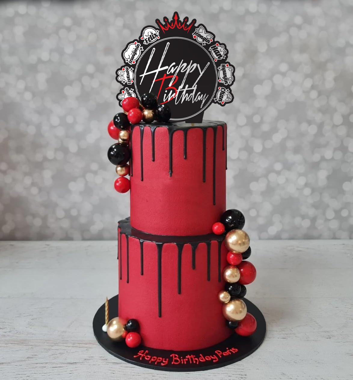 Stray Kids Birthday Cake Topper for Kpop Party Decorations