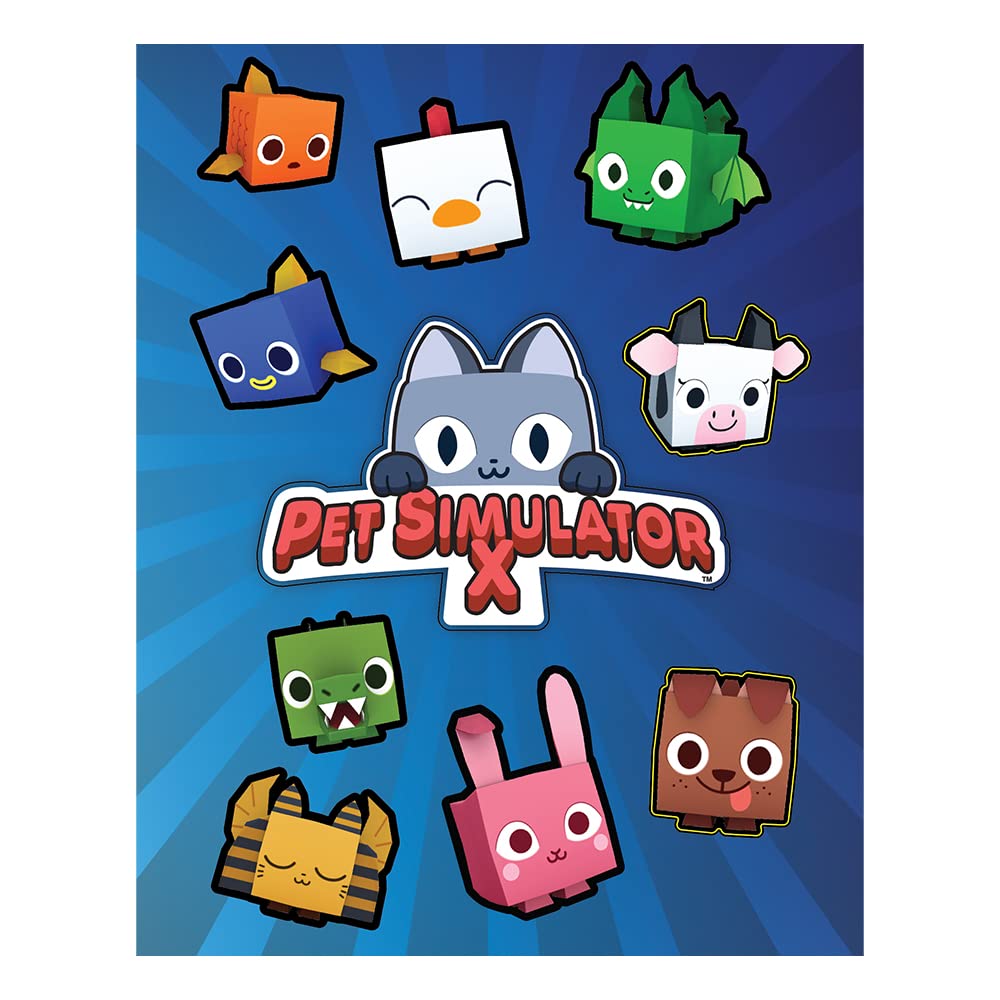 Pet Simulator X - Blue Iridescence Cat Collector Bundle (Mystery Case w/ 8 Items, Series 1) [Online Exclusive] [Includes DLC]