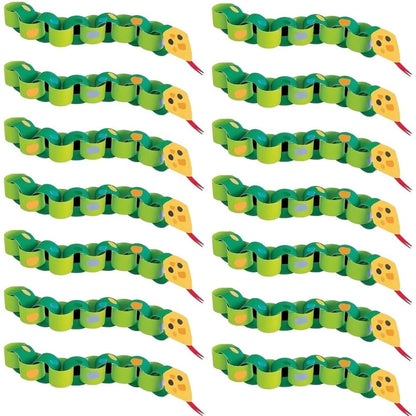 Unique Snake DIY Paper Chain Craft Kit (Pack of 4) - Fun & Easy-to-Make Activity for Kids and Adults