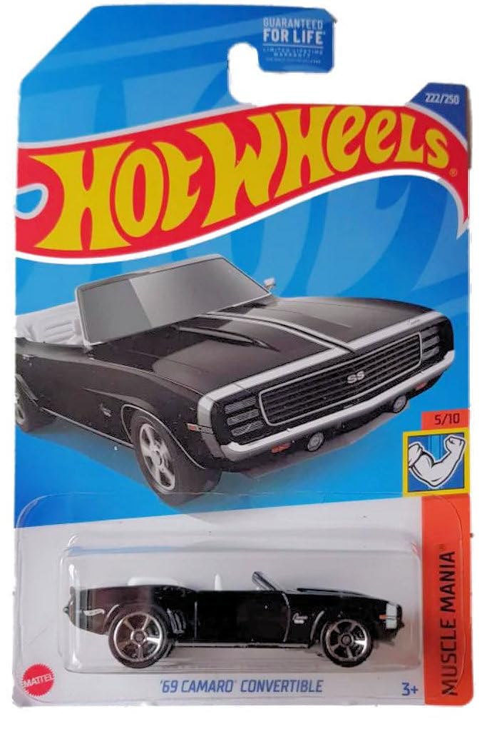 Hot Wheels 2022 Muscle Cars 5-Pack Bundle- Dodge Charger, '69 Camaro, Viper & More | Die-Cast Metal 1:64 Scale | Collector’s Limited Release L2593