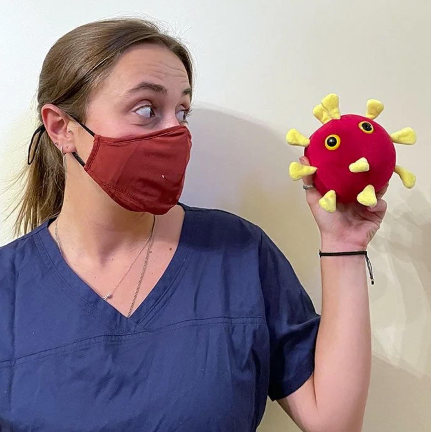 GIANT MICROBES COVID-19 Plush, Covid Plush, Covid Plush Toy, Covid Gag Gifts, Covid Gifts, Covid Stuffed Animal, History Teacher Gifts, Public Health