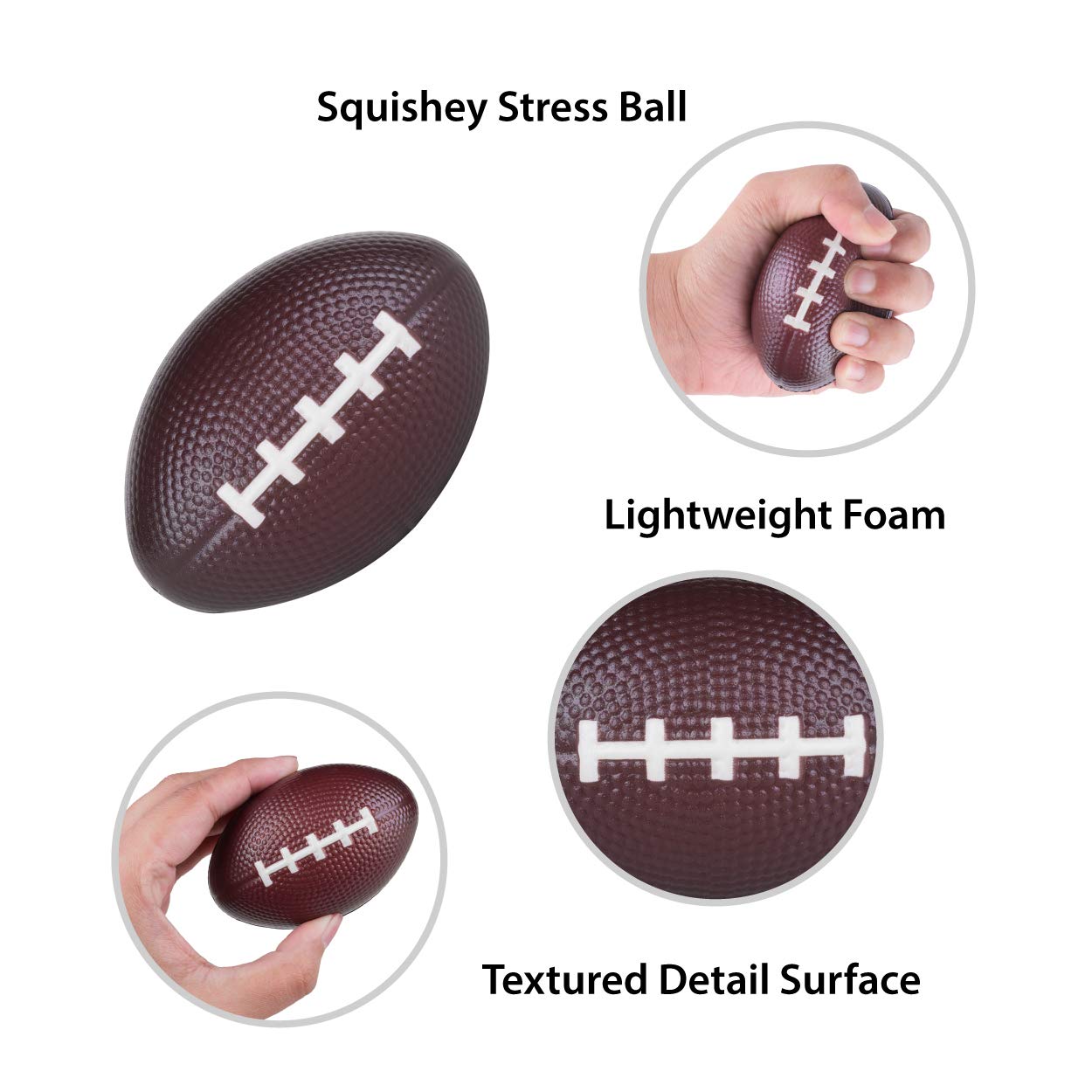 Super Z Outlet Mini Foam Sports Balls 24 Pack for Kids Adults Mini Baseball Football Basketball Soccer Stress Bulk Toy Game Party Decoration Small