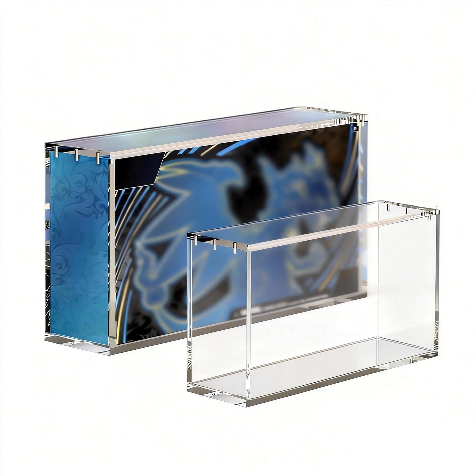 PKMN UPC Acrylic Case Protector - Compatible with Mega Charizard X ex & 151 Ultra-Premium Collection, Ultra Thick 8/5mm Clear Acrylic with Magnetic