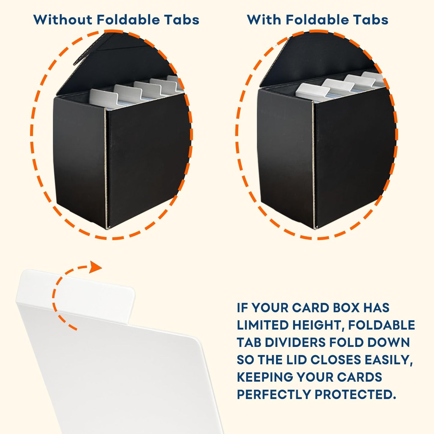 Trading Card Dividers for Storage Boxes, 140PCS Paper Dividers for Baseball/MTG/TCG/Sports/Game Cards Organizer, Vertical