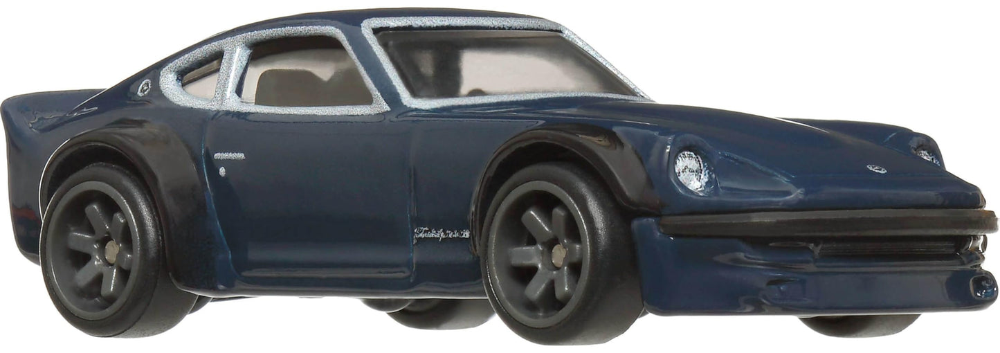Hot Wheels Premium Car Culture Collectible Toy Car, 1:64 Scale Die-Cast Nissan Fairlady Z, Japan Historics 4 Vehicle with Real Riders Tires